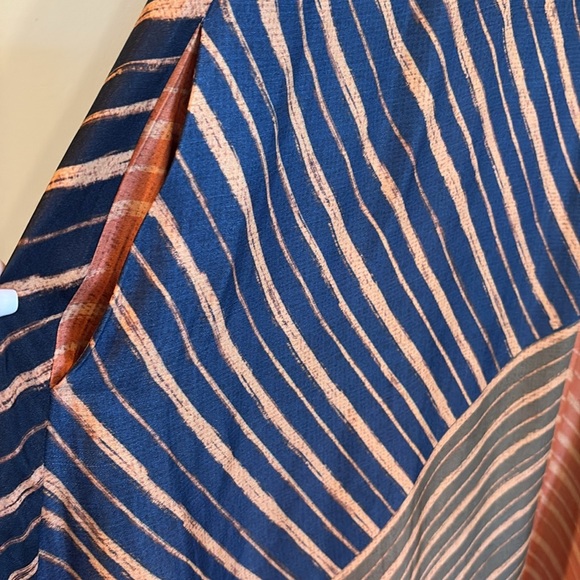 Anthropologie FARM RIO Geometric Halter‎ Maxi Dress Size XS Silky Earth Tones - Picture 6 of 14